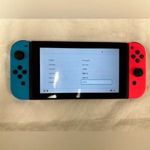 Nintendo Switch w/ Neon Blue & Neon Red Joy-Con + Mario Kart 8 Deluxe